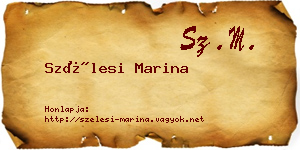 Szélesi Marina névjegykártya